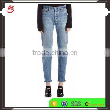 High Quality Stretchy High Rise Skinny Jeans Pants with Five Pockets