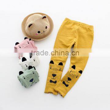 Wholesales Spring Cotton Printing Girls Children Elastic Leggings photo-6