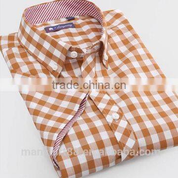 Short Sleeve Button Down Big Plaid Summer Shirt photo-6