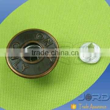 Plating Zinc Alloy Metal Red Antique Copper Screw Jeans Button for Denims photo-2