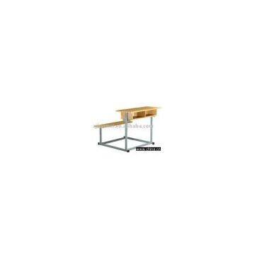 School desk and chair