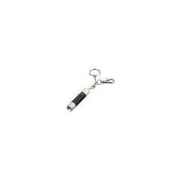 High bright white mini LED Flashlight Keyring with logo printed for Promotional gifts