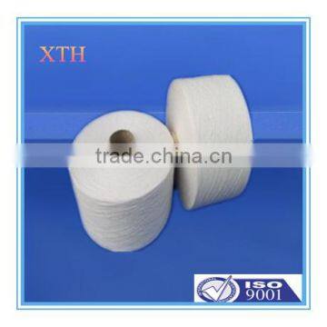 wuhan supplier wholese Raw white Ne 20/2 100 percent Virgin Polyester Spun Yarn for kniting