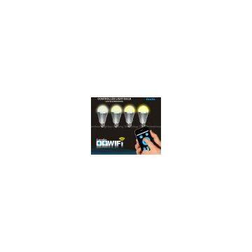 2.4G Remote control brightness and colour temperature Adjustable LED bulbs