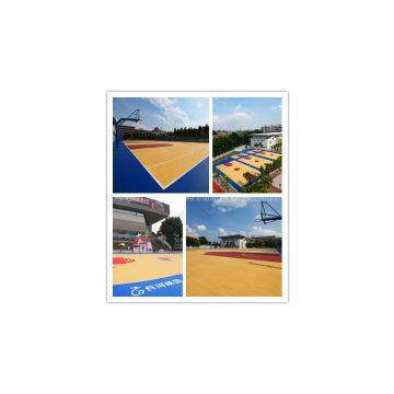 Silicon PU Buffer Coat Basketball Court Flooring