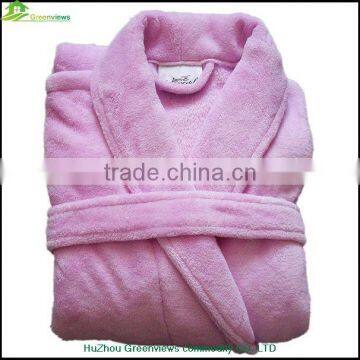 Coral Fleece Fabric Bathrobe for Couples Bath Robe Velvet Robe photo-2