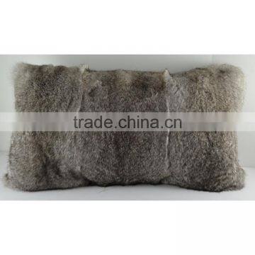 YR907 Rectangular Fur Cushion Covers/High Quality Real Fur Cushion