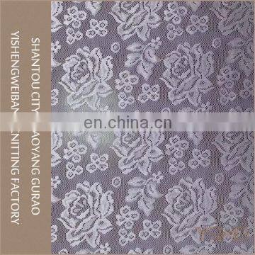 Beautiful Classic Knitted White Flower Stretch Irish Lace Fabric photo-4