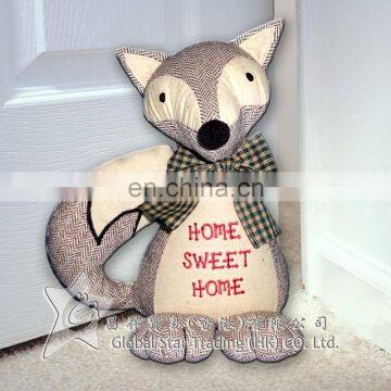 Fox Shape Cotton Toy Doorstop