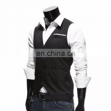 Customized Waistcoat Casual V-neck Sleeveless Jacket Uniform Suit Vest Men photo-2