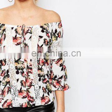High Quality Spandex Office Lady's Blouse and Skrit Uniform Latest Fashion Blouse Design photo-3