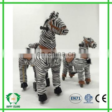 China manufacturer ride on animals riding horse toy on wheel