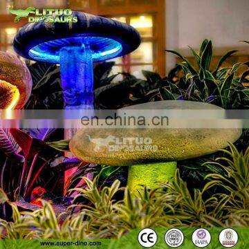 Wonderland Decoration Giant Dreamlike Fiberglass Mushrooms photo-3