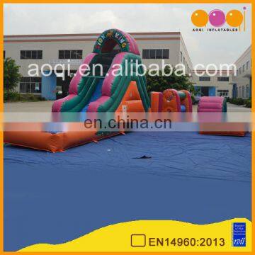 AOQI products cheap summer fascinating inflatable water obstacle course AQ14137