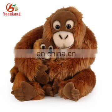 Hot selling animated plush orangutan gorilla soft toy