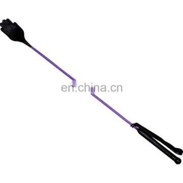 HMB-600L LEATHER RIDING CROP FLEXIBLE FIBRE STICK STAPPER TYPE BULLWHIP