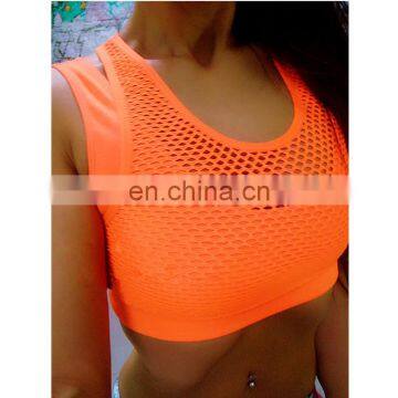 Custom Wholesale Elastic Ladies Sports Bra Fitness Athletic Bra photo-3
