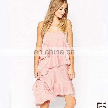 Fashion off Shoulder Pink Sexy Polyester Mini Summer Viscose Dress 2016