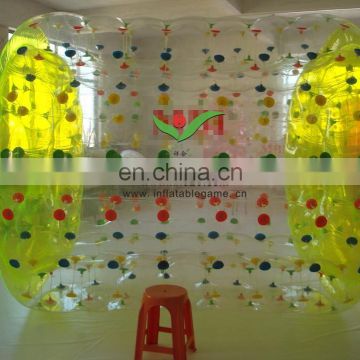 TOP colorful inflatable yellow water roller