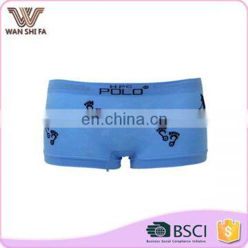 Footprint pattern custom colors seamless boxers underware for women