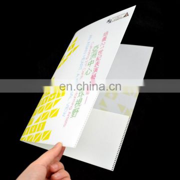 UV printing hard plastic a4 file folders with pockets