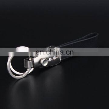 Double Ring Leather Keychain Laser Pointer Keychain photo-5