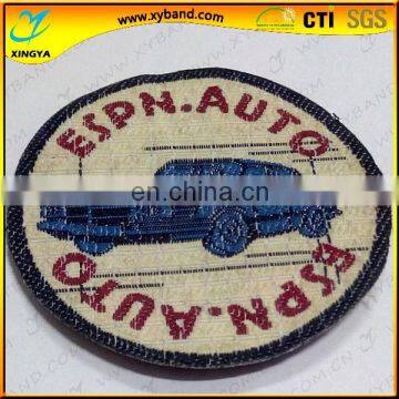 round woven souvenir badges