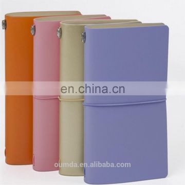 PU leather cover personalized design with different color notebooks