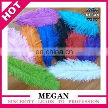 Wholesale dyed colorful wedding decoration natural ostrich feathers for sale