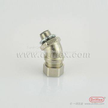 NICKEL PLATED BRASS 45 DEGREE ELBOW