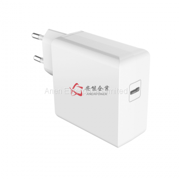 45W EU Plug USB-C PD Charger , GS CE ROHS Approval PD Adapter , Level VI