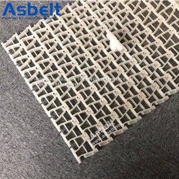 Ast9100,Side Flexing Conveyor Belt ,Plastic Flat Top Belt,Plastic Flat Top Belt Rubber Top