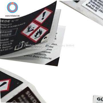 PP PET PVC Self Adhesive customized label sticker multi layer  label food usage /Cosmetic usage / pharm usage label