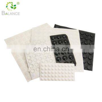 Sticky silicone rubber pads adhesive rubber feet pad rubber bumper