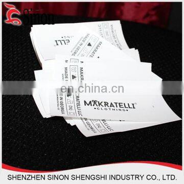 wholesale nylon taffeta label fabric clothing brand care printed labels