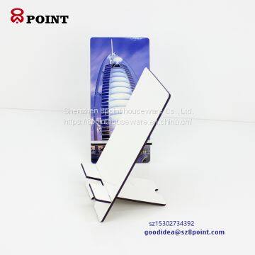 Wooden Consumer Accessories Mobile Phone Holders Sublimation MDF Cellphone Stands photo-3