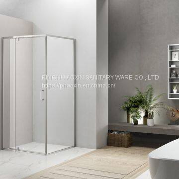 Extensible Pivot Shower Enclosure with Aluminum Frame