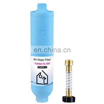 RV Water filter with Flexible Hose Protector remove Chlorine Sediment in drinking water