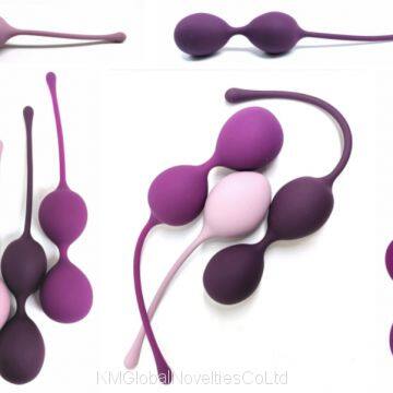 First Time Triple Lover Balls - Duotone Ben Wa Kegel Weights - Pelvic Floor Exercise - Adult Sex Toys
