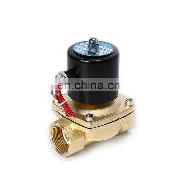 2/2 way normally closed brass water solenoid valve control flow