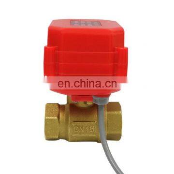 CWX-15N series of water control system DN15 2 way mini motorized electric ball valve water 5v