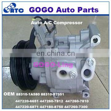 High Quality SCSA06C auto air compressor for Toy ota Echo OEM 88310-1A580 88310-5235 447220-6651 447260-7812 447260-7810