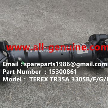 TEREX 15300861 DRIVE SHAFT TR35A 3305F 3305G 3305K 3305B OFF HIGHWAY RIGID DUMP TRUCK MINING HAULER TRANSMISSION