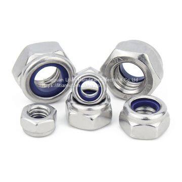 The High Quality DIN982 Stainless Steel Self Lock Nut Nylon Clinching M5 Press Hex Nylock Bolts Nuts photo-3