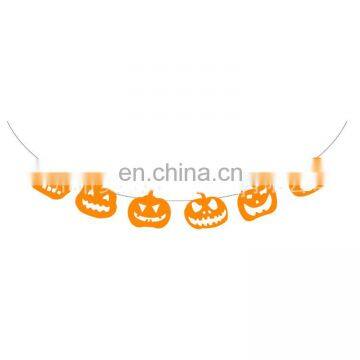 Halloween Home Decoration Bat Spider Pumpkin Design Flag Wall Party Supplies photo-6
