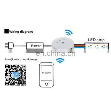 WIFI UFO RGBW Controller WiFi Music RGBW Controller By Phone For 5050 LED Strip Lights photo-4