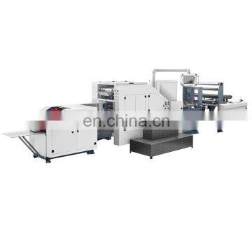 Automatic recycled flat bottom paper bag making machine low price