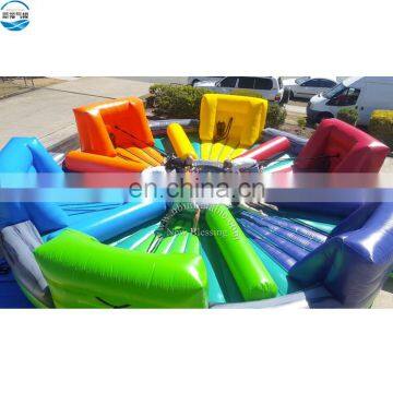 Carnival Interactive Sport Giant Bungee Cord Hippo Chow Down Inflatable Human Hungry Hippos Game photo-6