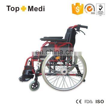 Manual Folding Aluminum Wheelchair for Disabled and Elderly photo-3
