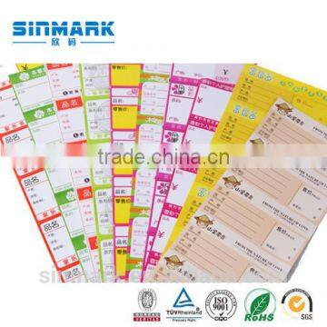 SINMARK Customized Popular Style Shelf Price Label